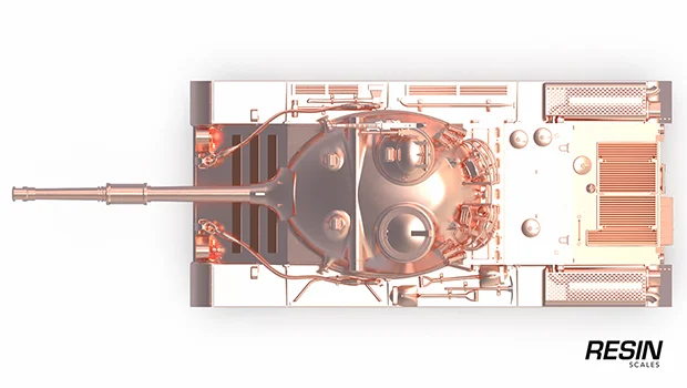 Kunze Panzer German medium tank 1:35 scale resin kit