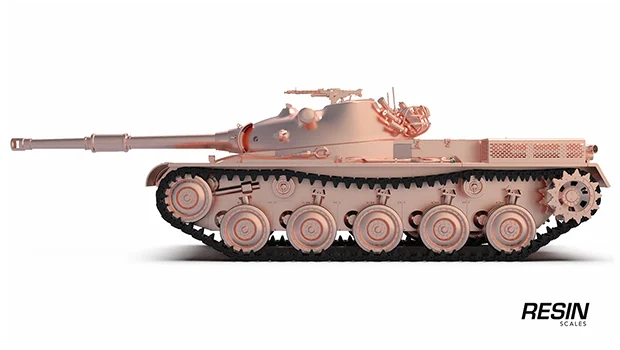 Kunze Panzer German medium tank 1:35 scale resin kit