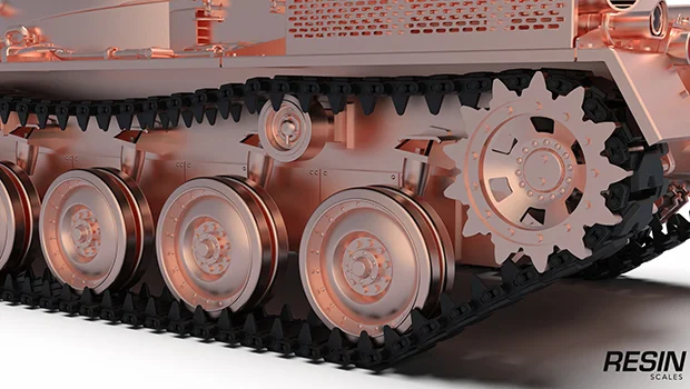 Kunze Panzer German medium tank 1:35 scale resin kit