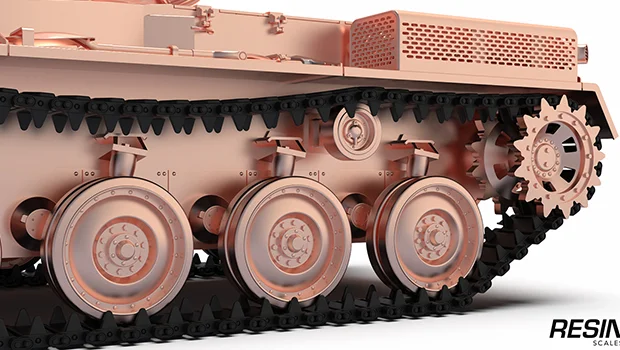 Kunze Panzer German medium tank 1:35 scale resin kit