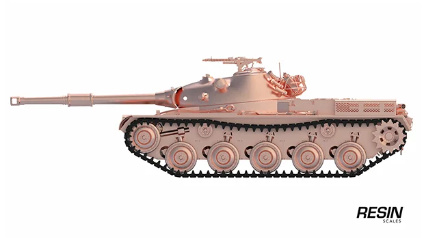 Kunze Panzer German medium tank 1:35 scale resin kit