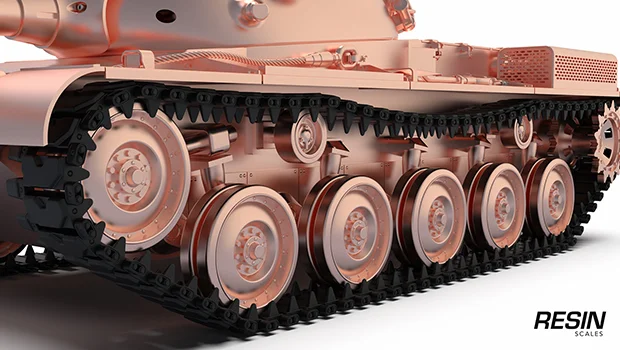 Kunze Panzer German medium tank 1:35 scale resin kit