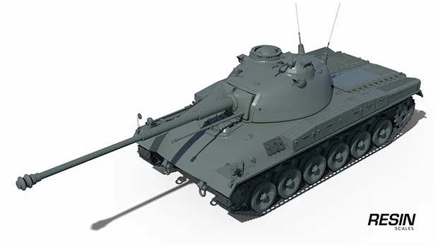 Schwarpanzer 58 German medium tank 1:35 scale resin kit