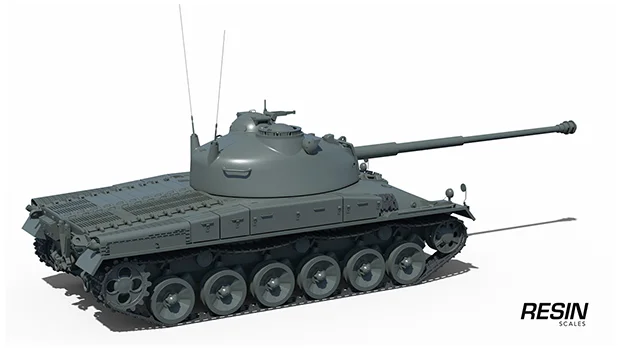 Schwarpanzer 58 German medium tank 1:35 scale resin kit