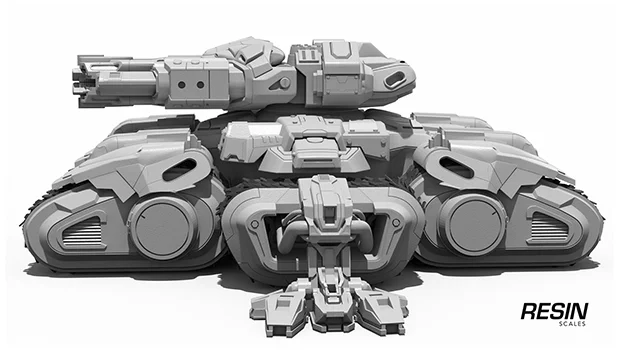 Siege tank SC2 1:35 scale resin kit