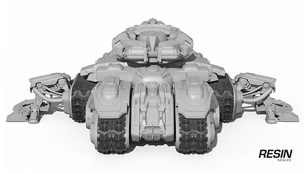 Siege tank SC2 1:35 scale resin kit