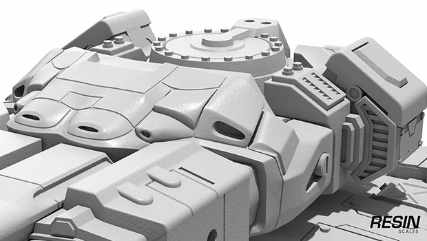 Siege tank SC2 1:35 scale resin kit