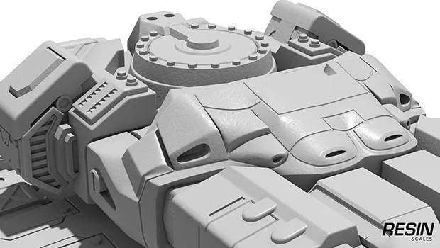 Siege tank SC2 1:35 scale resin kit