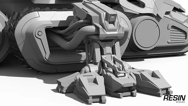 Siege tank SC2 1:35 scale resin kit