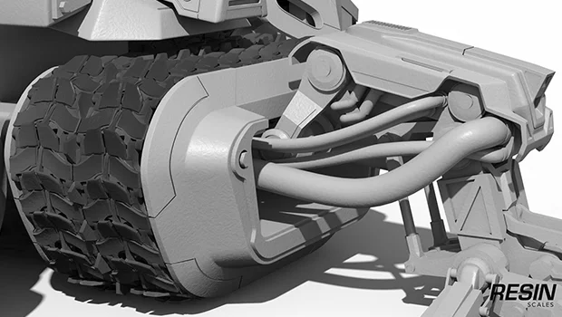 Siege tank SC2 1:35 scale resin kit