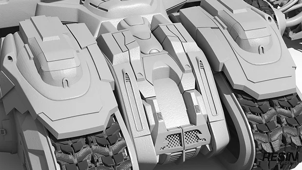 Siege tank SC2 1:35 scale resin kit