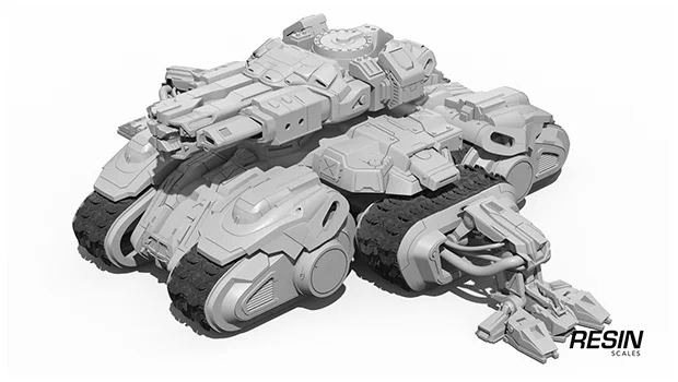 Siege tank SC2 1:35 scale resin kit