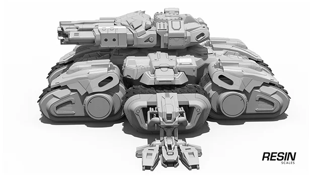 Siege tank SC2 1:35 scale resin kit