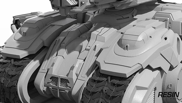 Siege tank SC2 1:35 scale resin kit