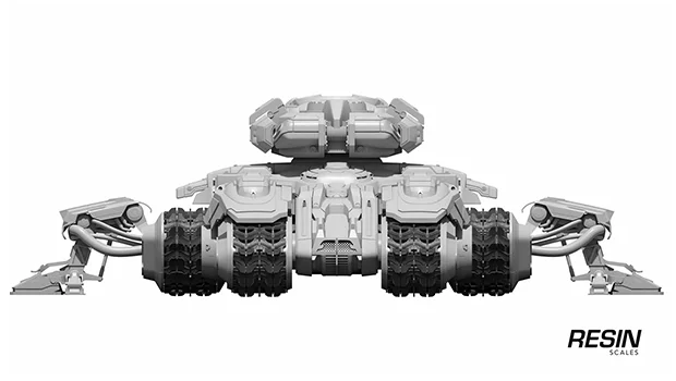 Siege tank SC2 1:35 scale resin kit