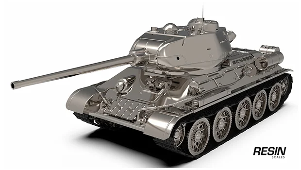 T-34-85 Soviet medium tank 1:35 scale resin kit