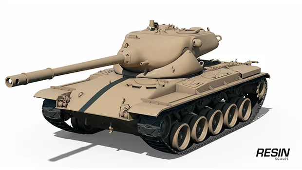 T69 USA medium tank 1:35 scale resin kit