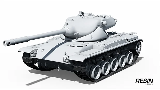 T69 USA medium tank 1:35 scale resin kit