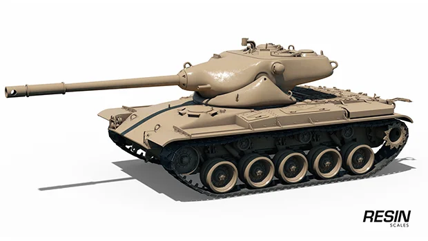 T69 USA medium tank 1:35 scale resin kit