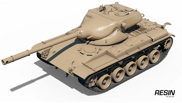 T69 USA medium tank 1:35 scale resin kit