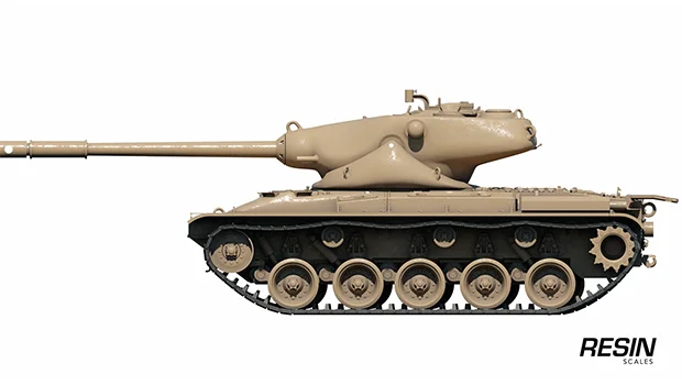 T69 USA medium tank 1:35 scale resin kit