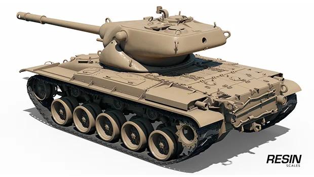 T69 USA medium tank 1:35 scale resin kit