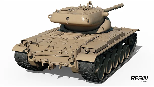 T69 USA medium tank 1:35 scale resin kit