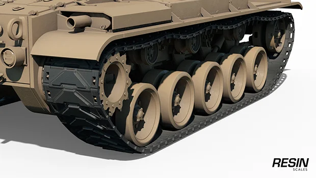 T69 USA medium tank 1:35 scale resin kit