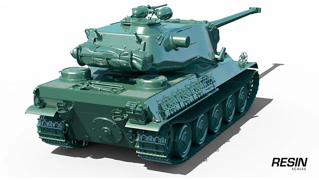 AMX M4 mle. 54 French heavy tank 1:35 scale resin kit