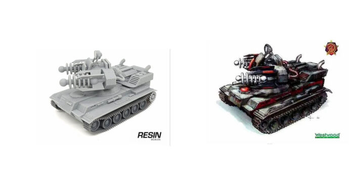 Tesla Tank RA2 1/35 Scale Resin Ki - Image 2
