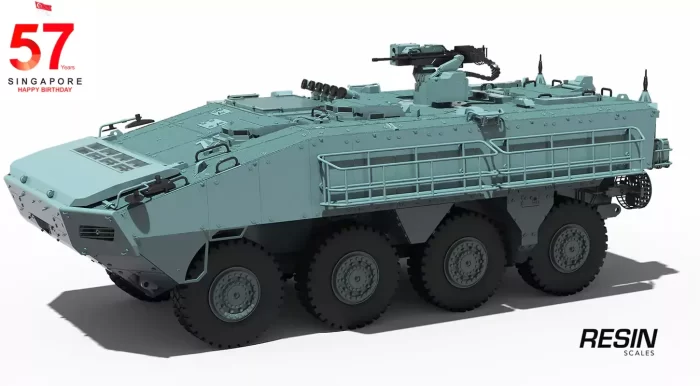 Terrex Infantry Carrier Vehicle (ICV) Singapore Ireland 1:35 Resin Kit - Image 2