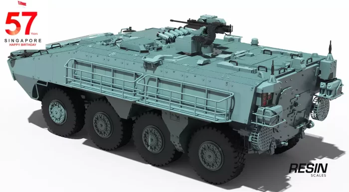 Terrex Infantry Carrier Vehicle (ICV) Singapore Ireland 1:35 Resin Kit - Image 4