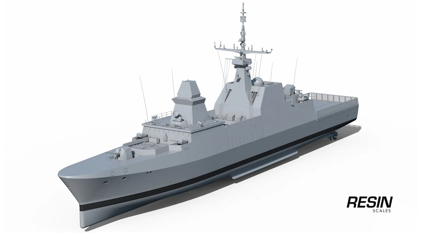 RSS STEADFAST Frigate Singapore 1:700 Resin Kit - Image 33