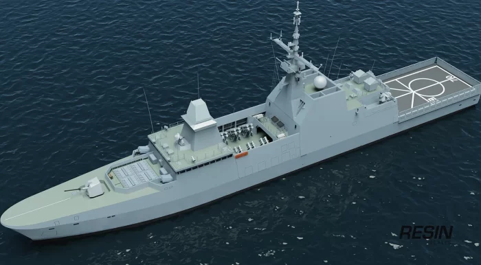 RSS STEADFAST Frigate Singapore 1:350 Resin Kit - Image 2