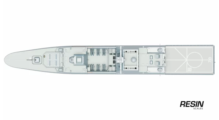 RSS STEADFAST Frigate Singapore 1:350 Resin Kit - Image 24
