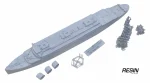 RMMV British Oceanic III superliner 1937 1:700 Resin Kit