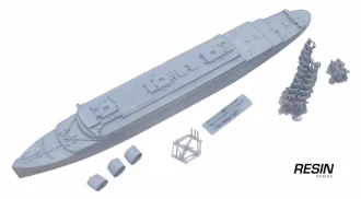 RMMV British Oceanic III superliner 1937 1:700 Resin Kit