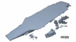 USS Ronald Reagan aircraft carrier 1:700 Resin Kit