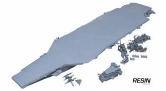 USS Ronald Reagan aircraft carrier 1:700 Resin Kit