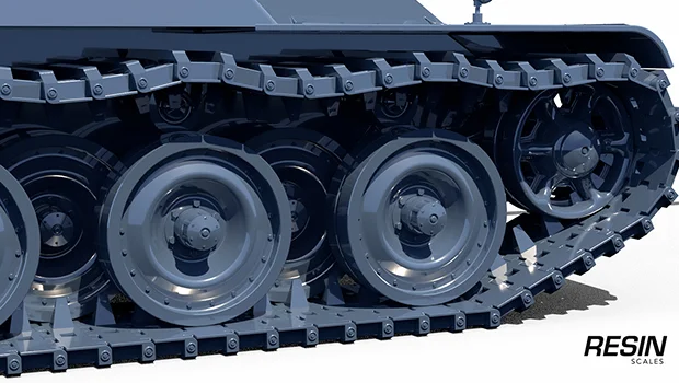 AMX 50 100 France Heavy Tank 1:35 scale resin kit - Image 10