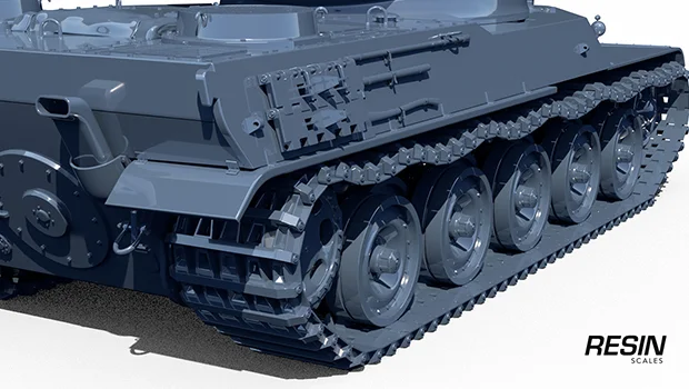 AMX 50 100 France Heavy Tank 1:35 scale resin kit - Image 11