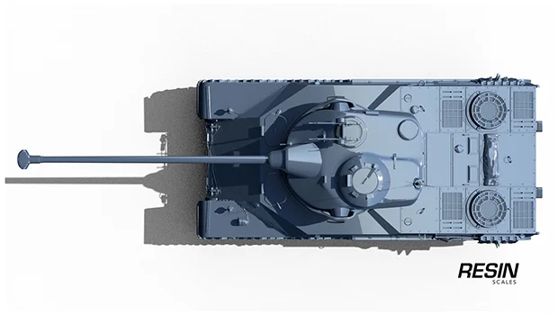 AMX 50 100 France Heavy Tank 1:35 scale resin kit - Image 13