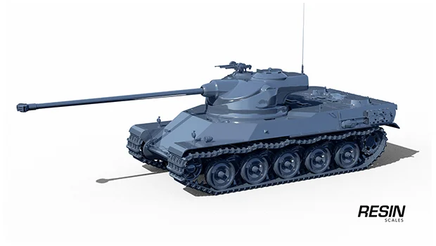 AMX 50 100 France Heavy Tank 1:35 scale resin kit - Image 14