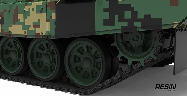 Pendekar PT-91M Poland Malaysia main battle tank 1:35 scale resin kit - Image 16