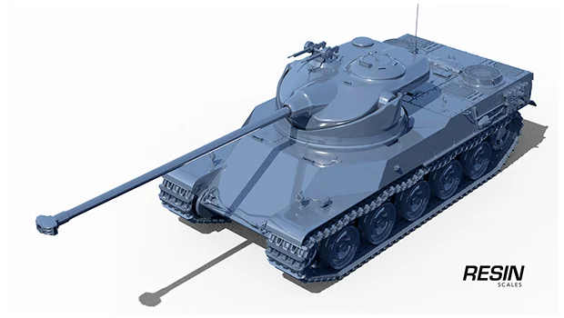 AMX 50 100 France Heavy Tank 1:35 scale resin kit - Image 16