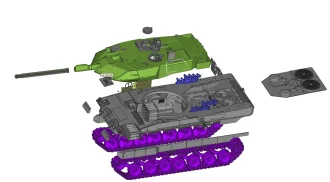 Leopard 2A6 Germany premier Main Battle Tank 1:35 Resin Kit