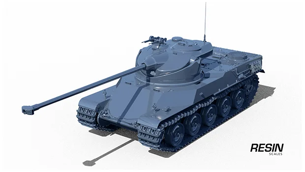AMX 50 100 France Heavy Tank 1:35 scale resin kit - Image 22