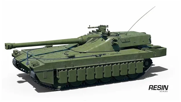 UDES 15/16 Swedish medium tank 1:35 scale resin kit - Image 3