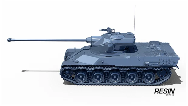 AMX 50 100 France Heavy Tank 1:35 scale resin kit - Image 4