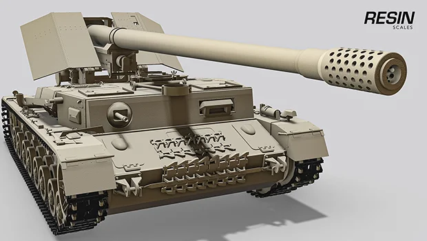 Waffentrager auf Pz. IV German tank destroyer 1:35 scale resin kit - Image 10